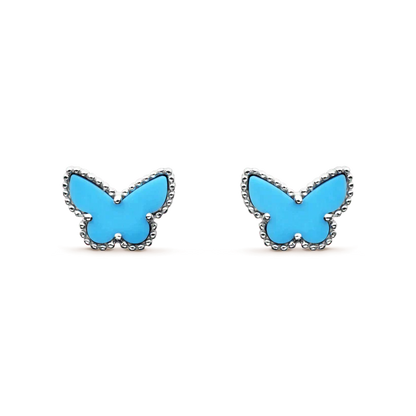 [Clover Jewelery]BUTTERFLY TURQUOISE EARRINGS SILVER