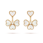 [Clover Jewelry]クローバースウィートホワイトマザーオブパールピアス