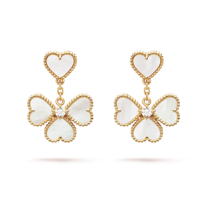 [Clover Jewelery]CLOVER SWEET WHITE MOP EARRINGS