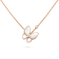 [Clover Jewelry]BUTTERFLY MOP DIAMOND NECKLACE