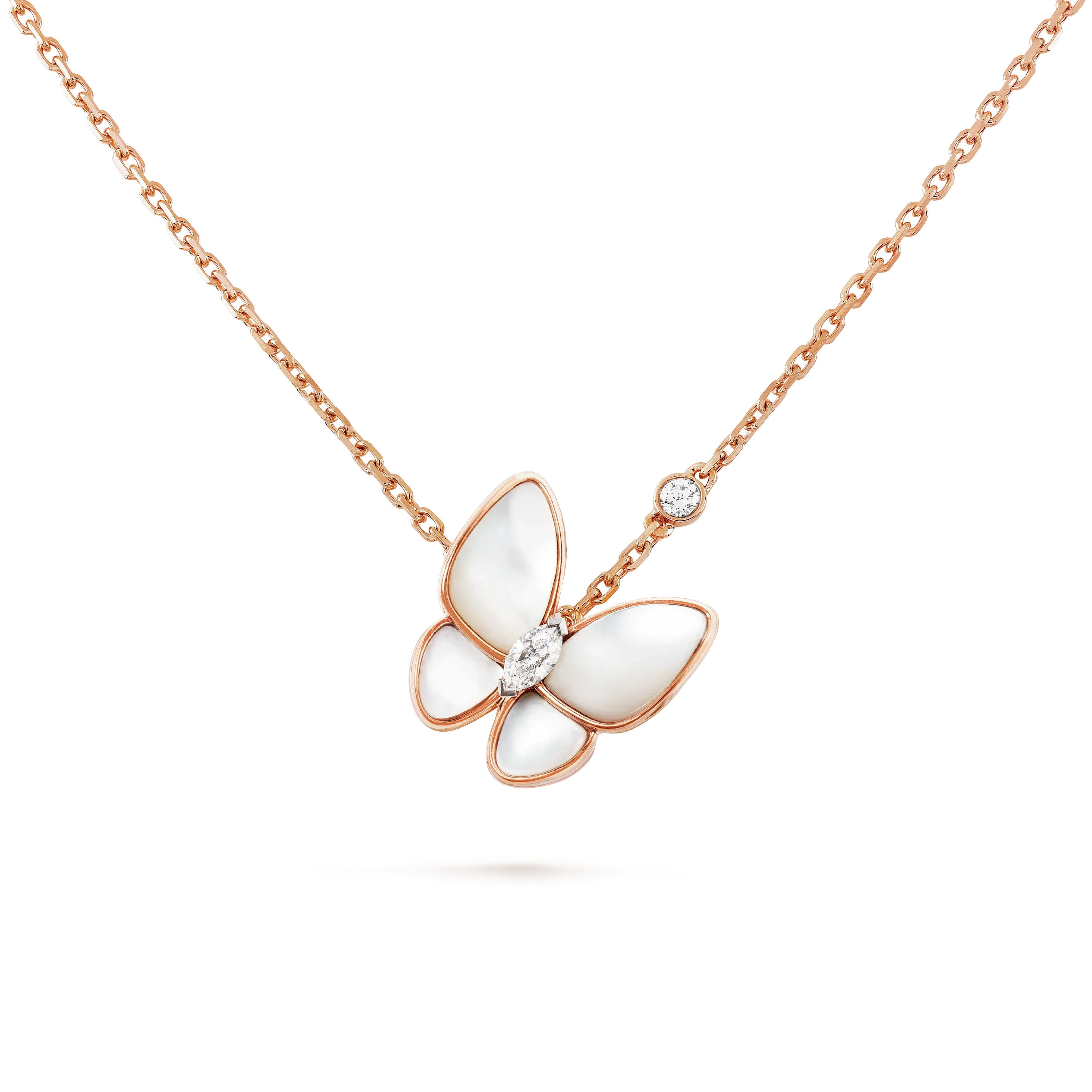 [Clover Jewelry]BUTTERFLY MOP DIAMOND NECKLACE