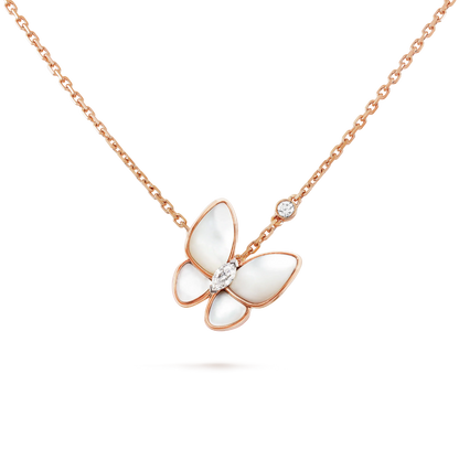 [Clover Jewelery]BUTTERFLY MOP DIAMOND NECKLACE