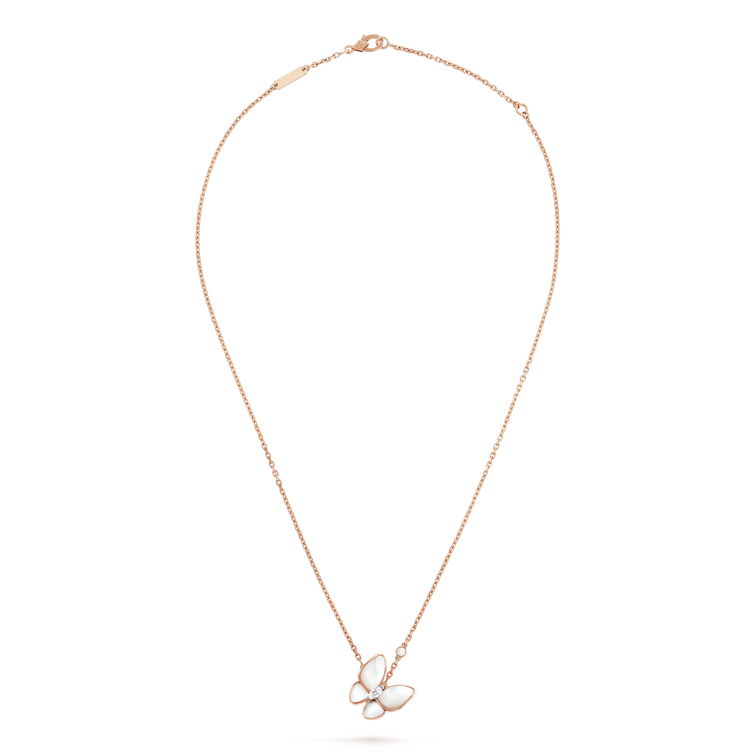 [Clover Jewelry]BUTTERFLY MOP DIAMOND NECKLACE