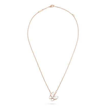 [Clover Jewelery]BUTTERFLY MOP DIAMOND NECKLACE