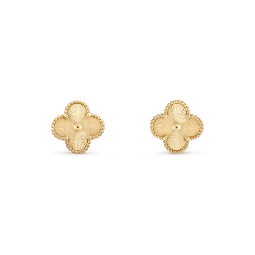 [Clover Jewelry]クローバーミニ9.5MMレーザーイヤリング