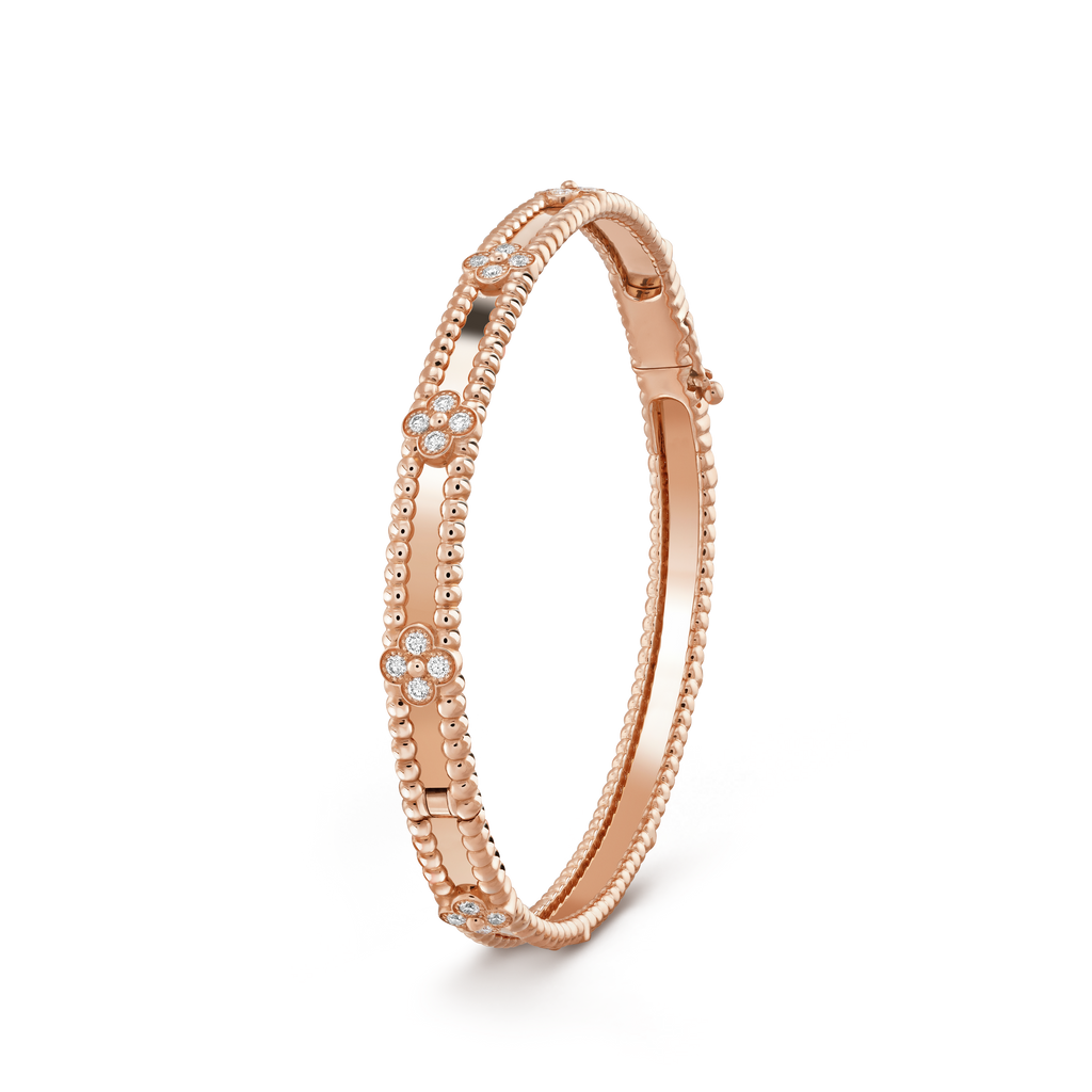 [Clover Jewelry]CLOVER BRACELET 4MM DIAMONDS