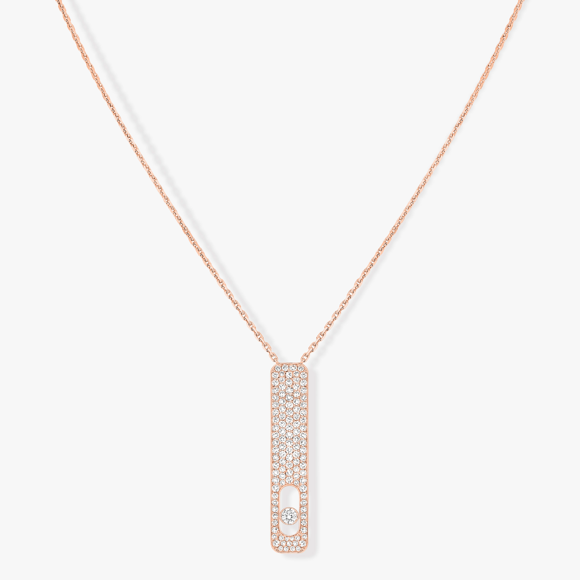 [Clover Jewelry]MY FIRST DIAMOND PAVED NECKLACE
