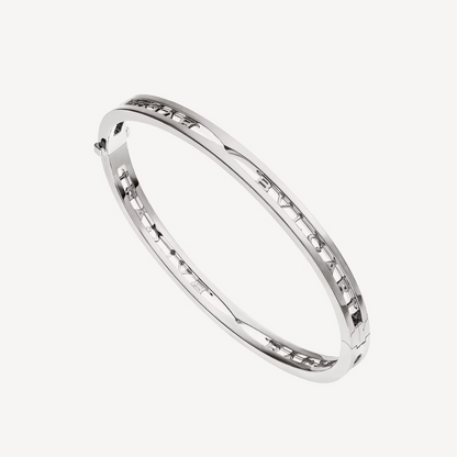 [Clover Jewelery]ZERO 1 SPIRAL LOGO SILVER BRACELET