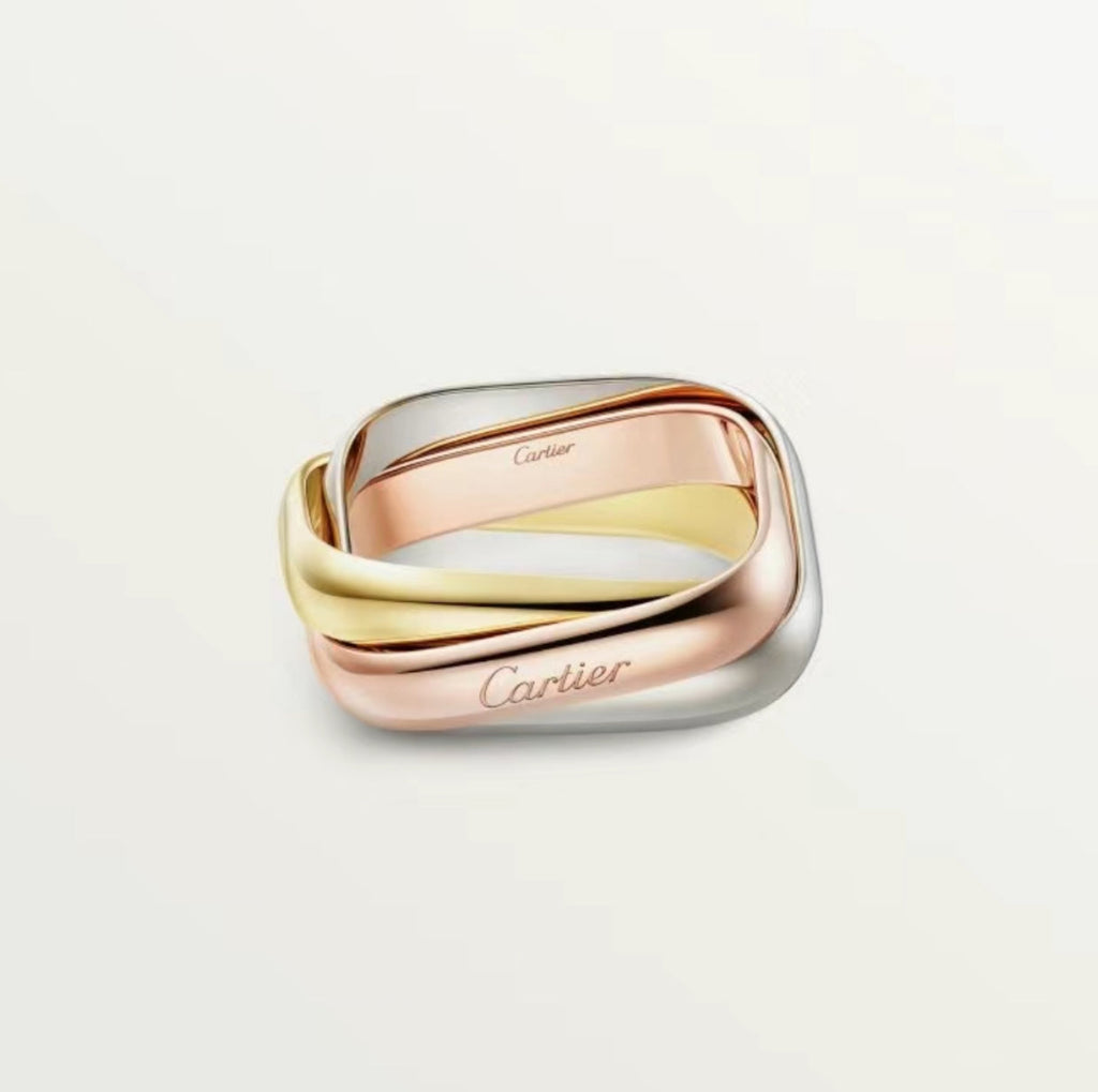 [Clover Jewelry]TRINITY RING GOLD PINK GOLD SILVER