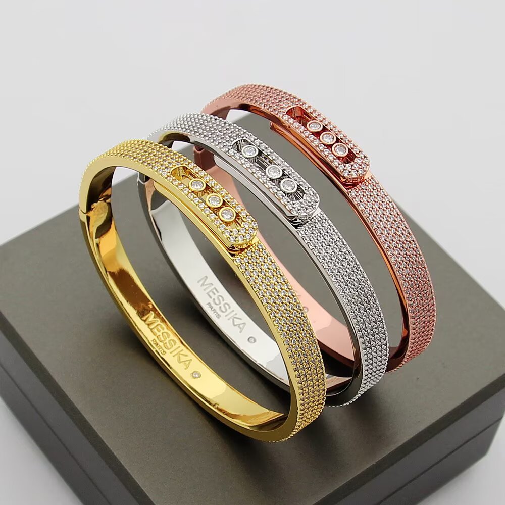[Clover Jewelry]Move Noa Full Pavé Diamond Bangle Bracelet
