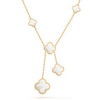 [Clover Jewelry]KLEE MOTHER-OF-PEARL-HALSKETTE 6 MOTIVE