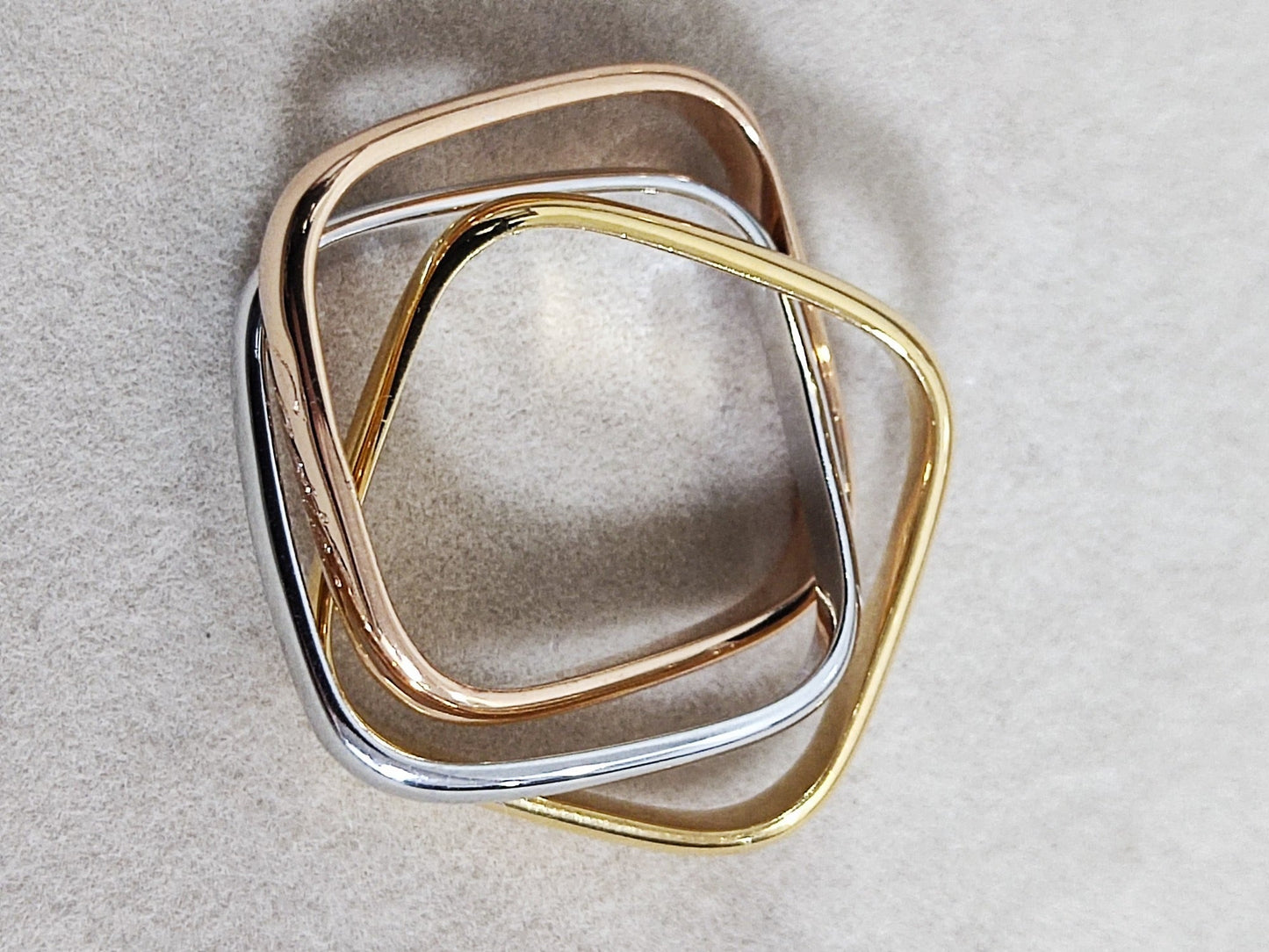 [Clover Jewelery]TRINITY RING GOLD PINK GOLD SILVER