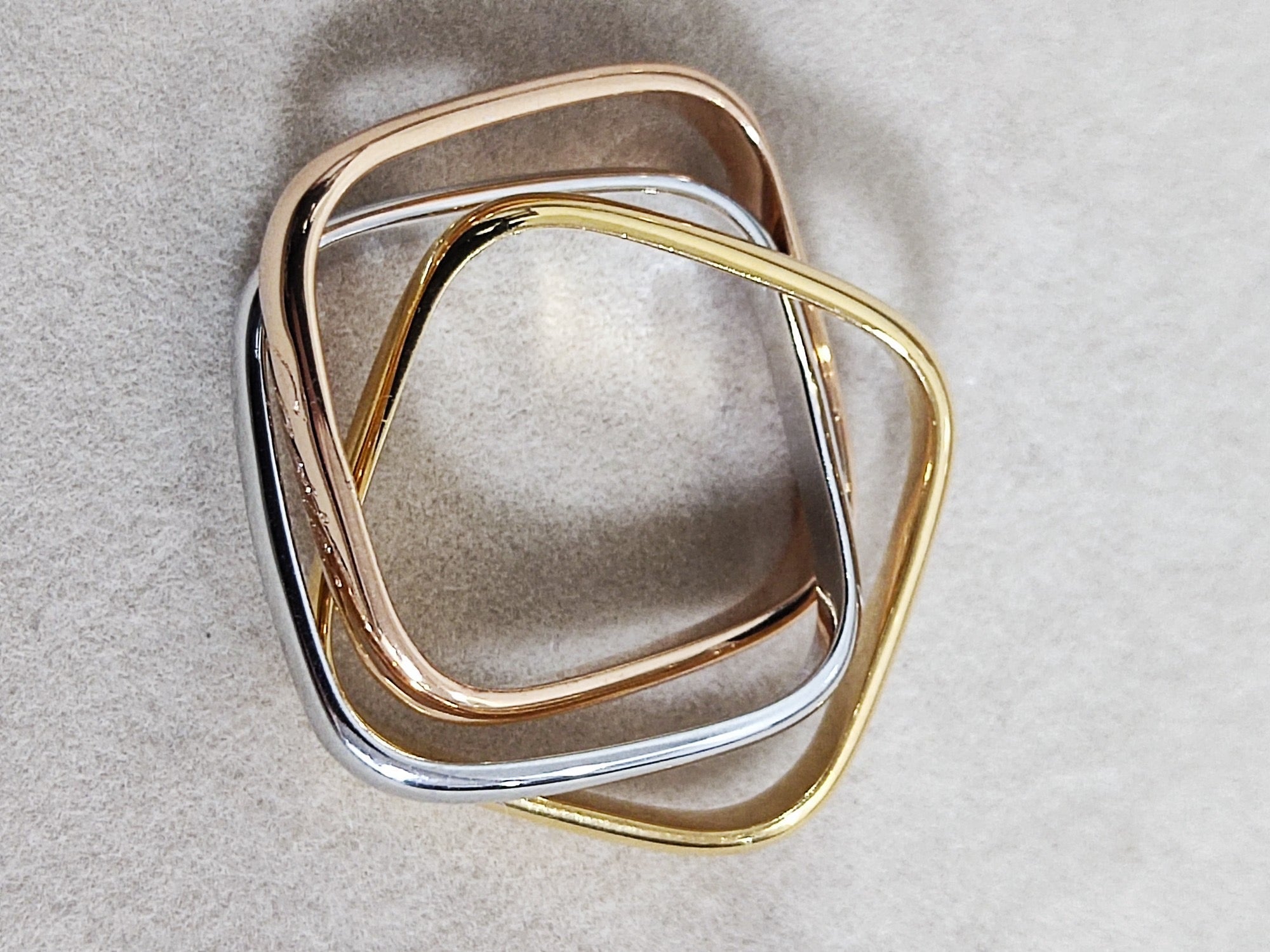 [Clover Jewelry]TRINITY RING GOLD PINK GOLD SILVER