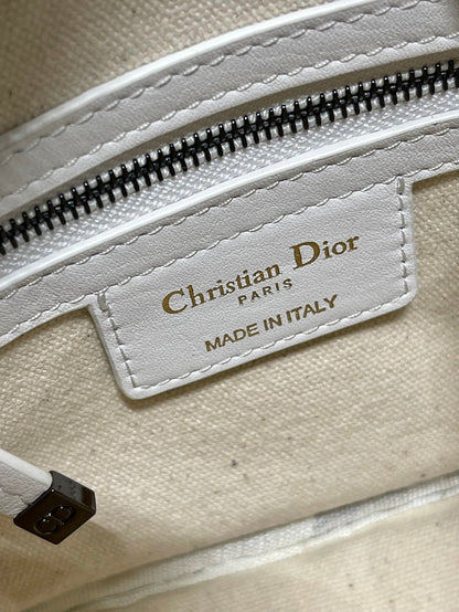 VIBE HOBO 22 BAG IN WHITE CALFSKIN