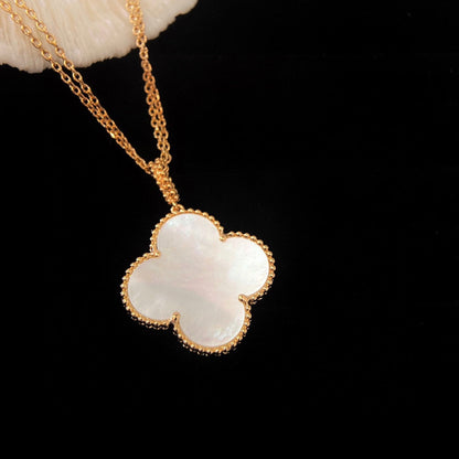 [Clover Jewelery]CLOVER 25MM MOP LARGE PENDANT NECKLACE