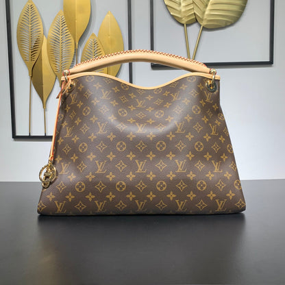 ARTSY MM 41 IN BROWN MONOGRAM CANVAS GOLD HARDWARE
