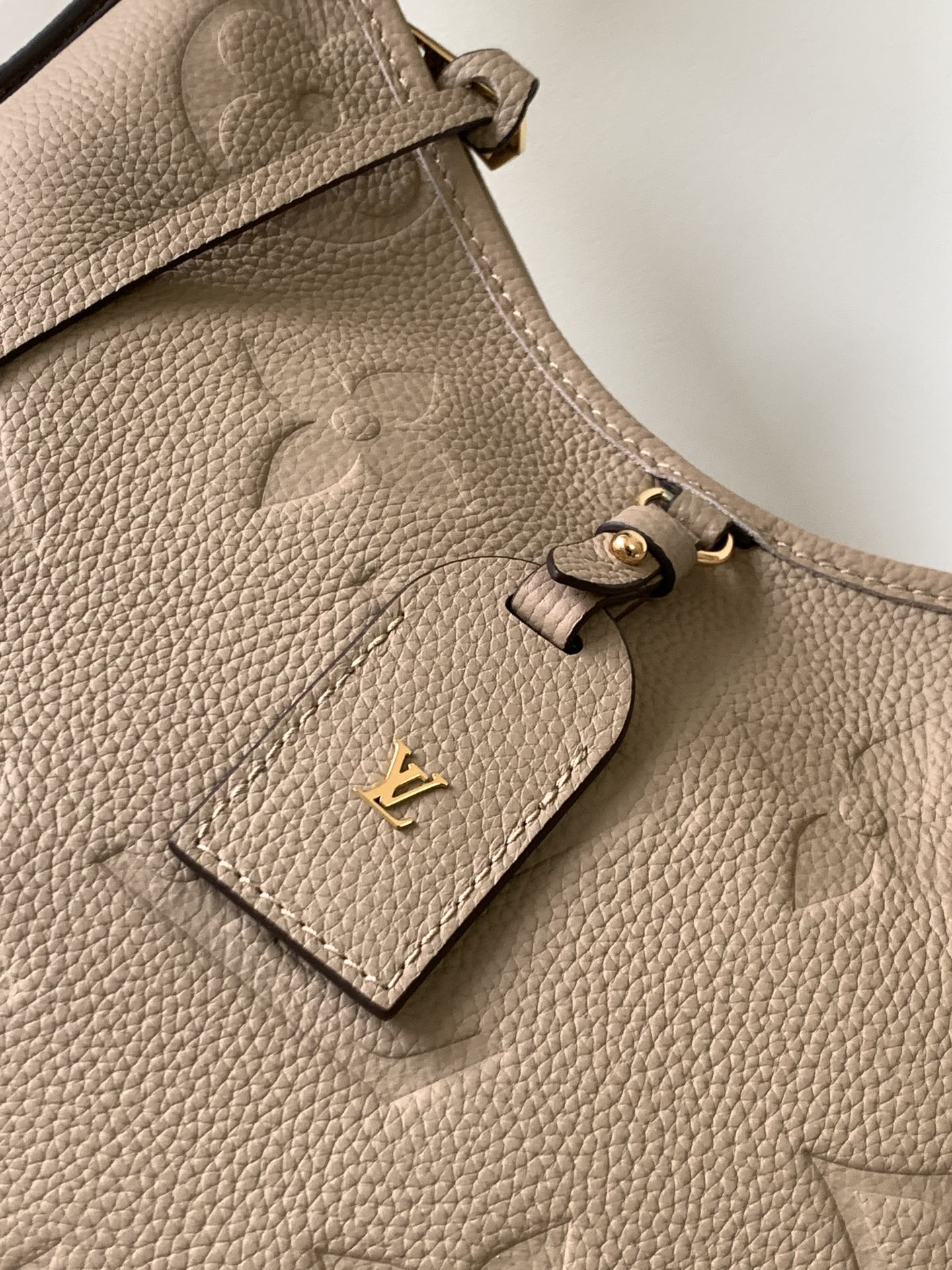 CARRYALL PM 29 BEIGE MONOGRAM GRAINED COWHIDE LEATHER