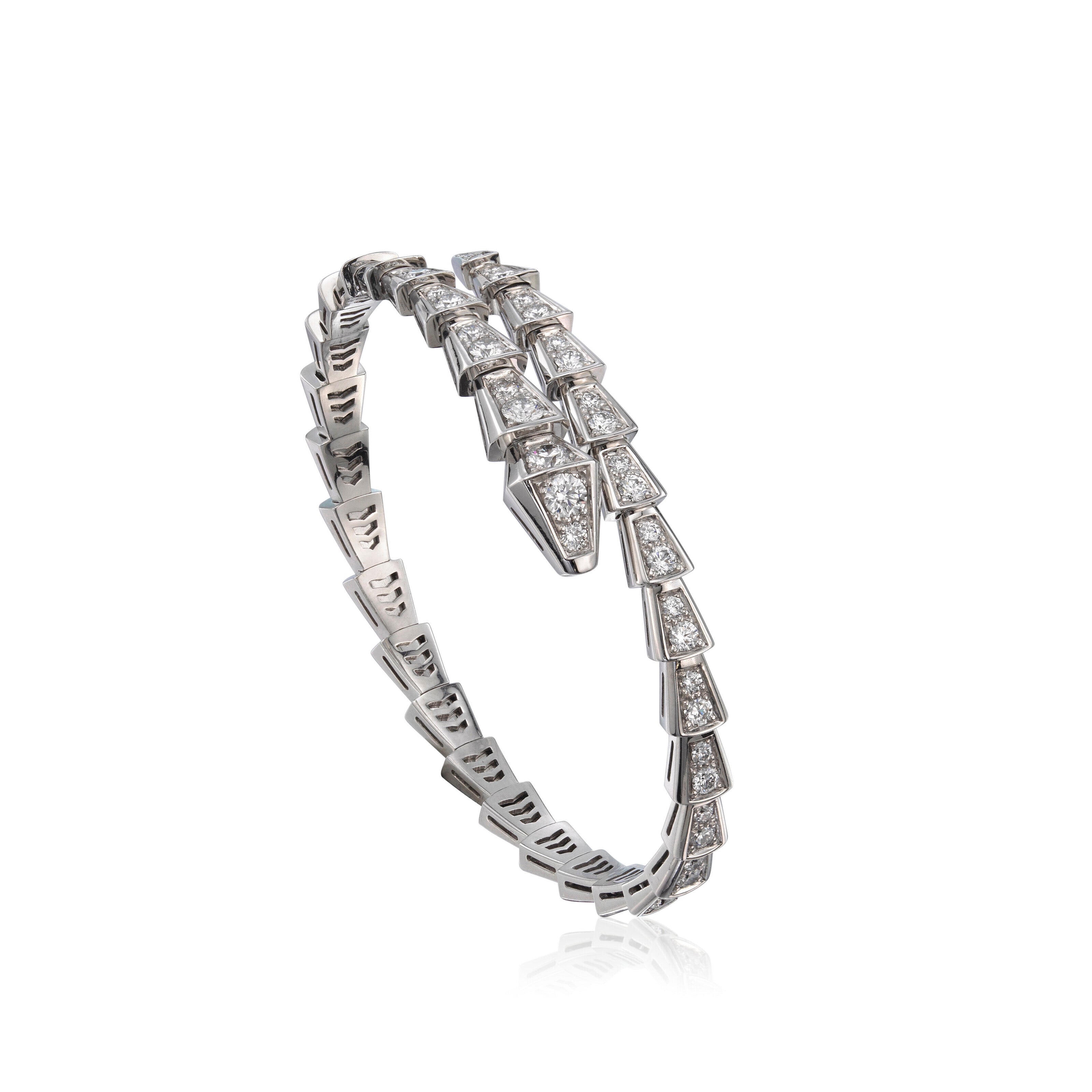 [Clover Jewelry]SERPENTI BRACELET 6MM SILVER DIAMOND