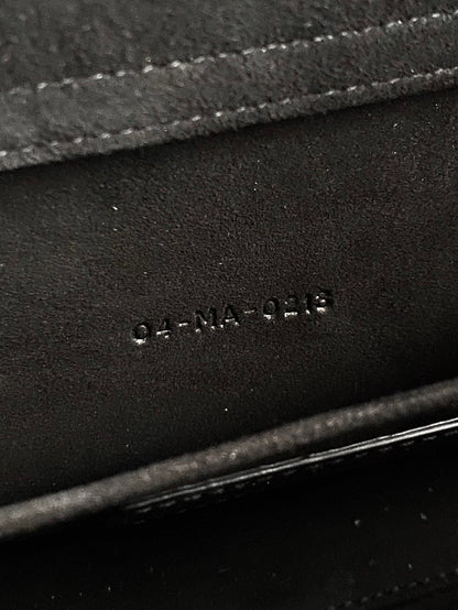 MEDIUM D-JOY 26 BAG IN BLACK WHITE CALFSKIN