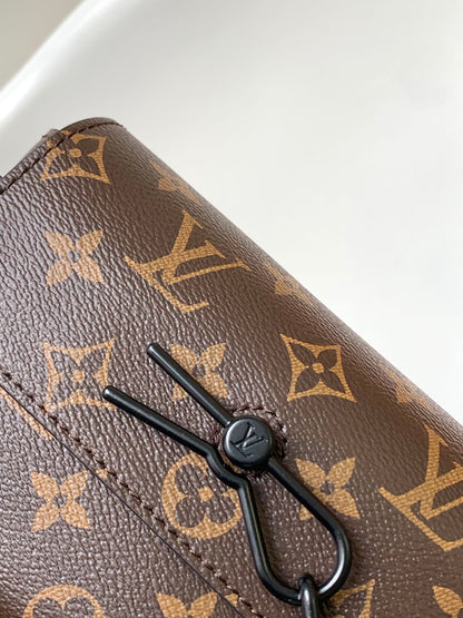 STEAMER BAG 26 IN BROWN MONOGRAM MACASSAR CANVAS