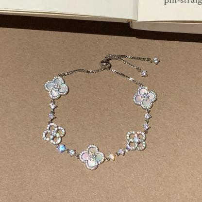 [Clover Jewelery]CLOVER 5 MOTIF PINK BLUE RED WHITE BRACELET