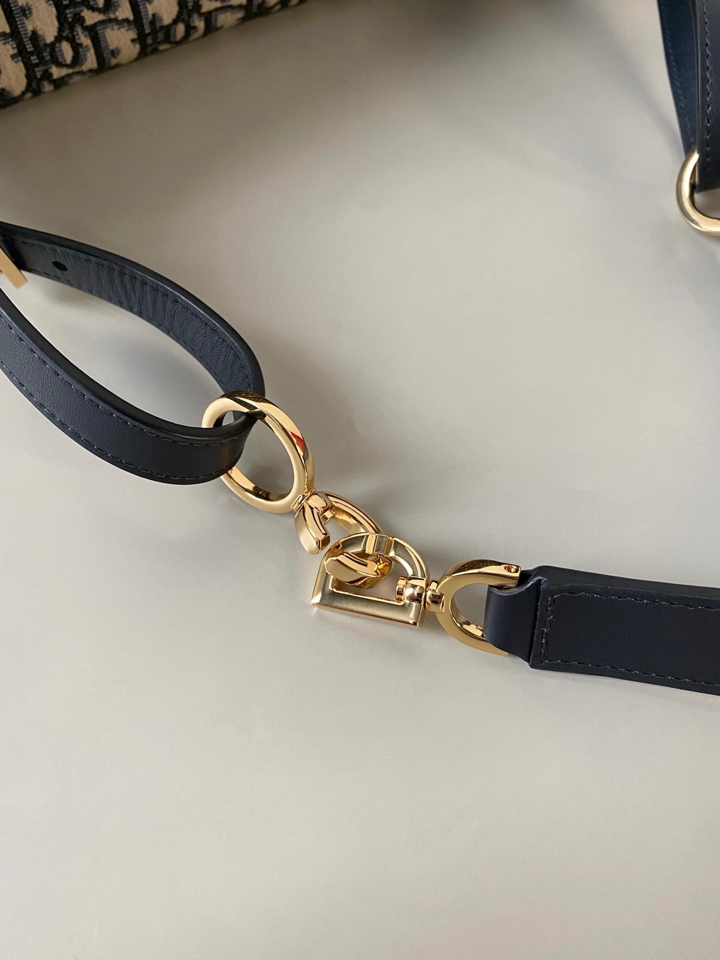 MEDIUM D-JOURNEY SHOULDER BAG 25 IN BLACK MONOGRAM OBLIQUE JACQUARD