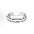 C PLATIN 1 DIAMANTRING SILBER