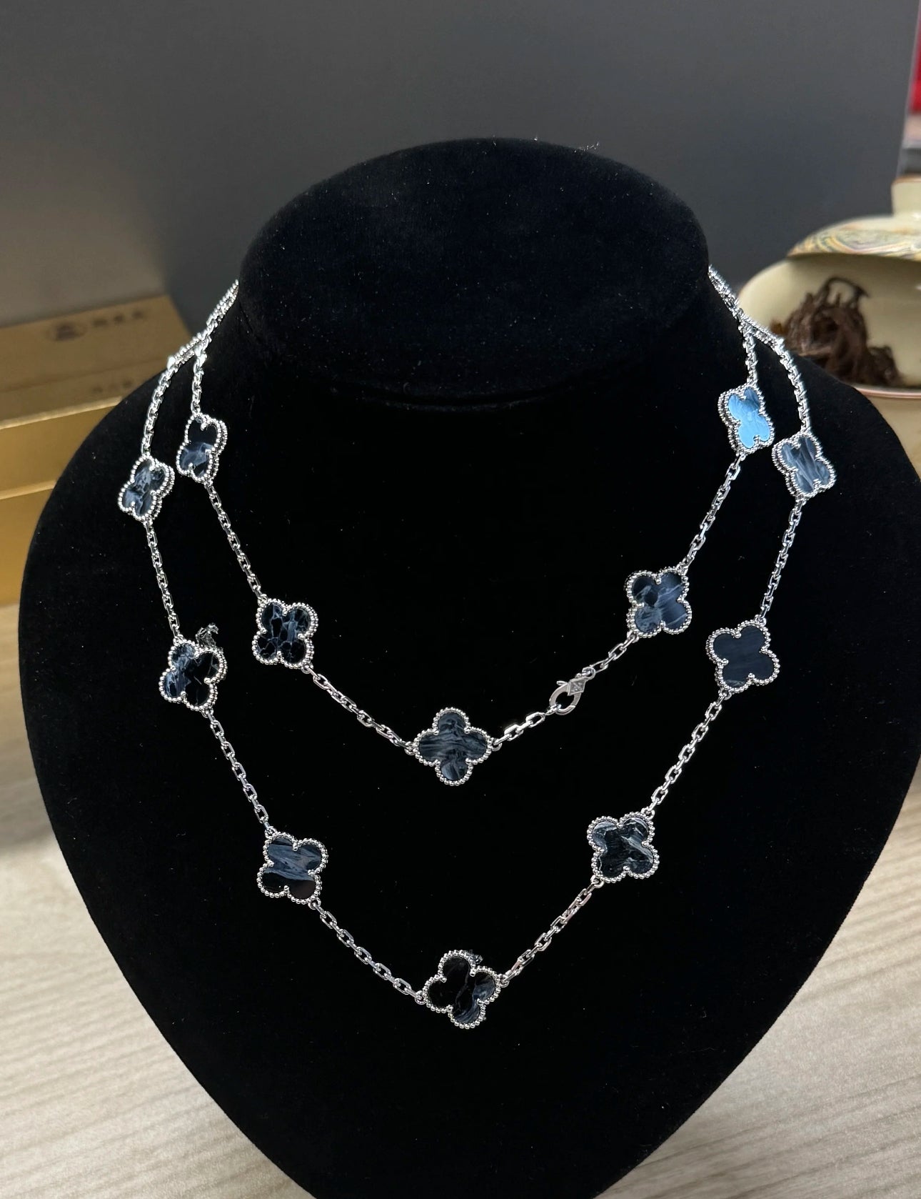 [Clover Jewelery]CLOVER 20 MOTIFS BIDE STONE NECKLACE