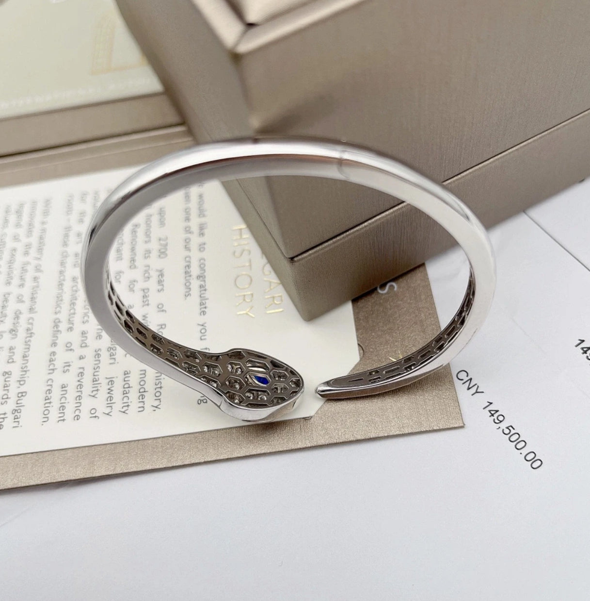 [Clover Jewelery]HAUTE COUTURE SILVER SERPENTI BRACELET
