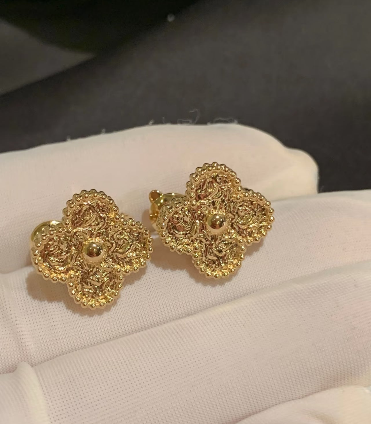 [Clover Jewelry]CLOVER MEDIUM 1 MOTIFS LAVA EARRINGS