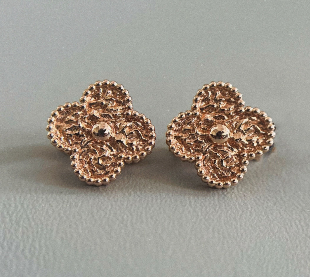 [Clover Jewelry]CLOVER MEDIUM 1 MOTIFS LAVA EARRINGS