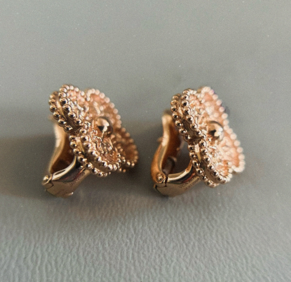 [Clover Jewelry]CLOVER MEDIUM 1 MOTIFS LAVA EARRINGS