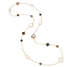 [Clover Jewelry]CLOVER 16 MOTIF WHITE NECKLACE