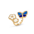 [Clover Jewelry]GLÜCKSRING DREIFACHES MOTIV GOLD