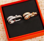 [Clover Jewelry]Bague H entièrement pavée de diamants