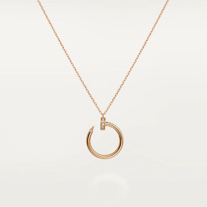 [Clover Jewelery]JUSTE NECKLACE PINK GOLD