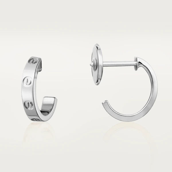 [Clover Jewelery]LOVE EARRINGS 2.65MM SILVER