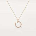 [Clover Jewelry]JUSTE NECKLACE PINK GOLD DIAMONDS