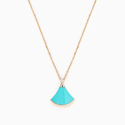 [Clover Jewelery]DREAM NECKLACE TURQUOISE PINK GOLD