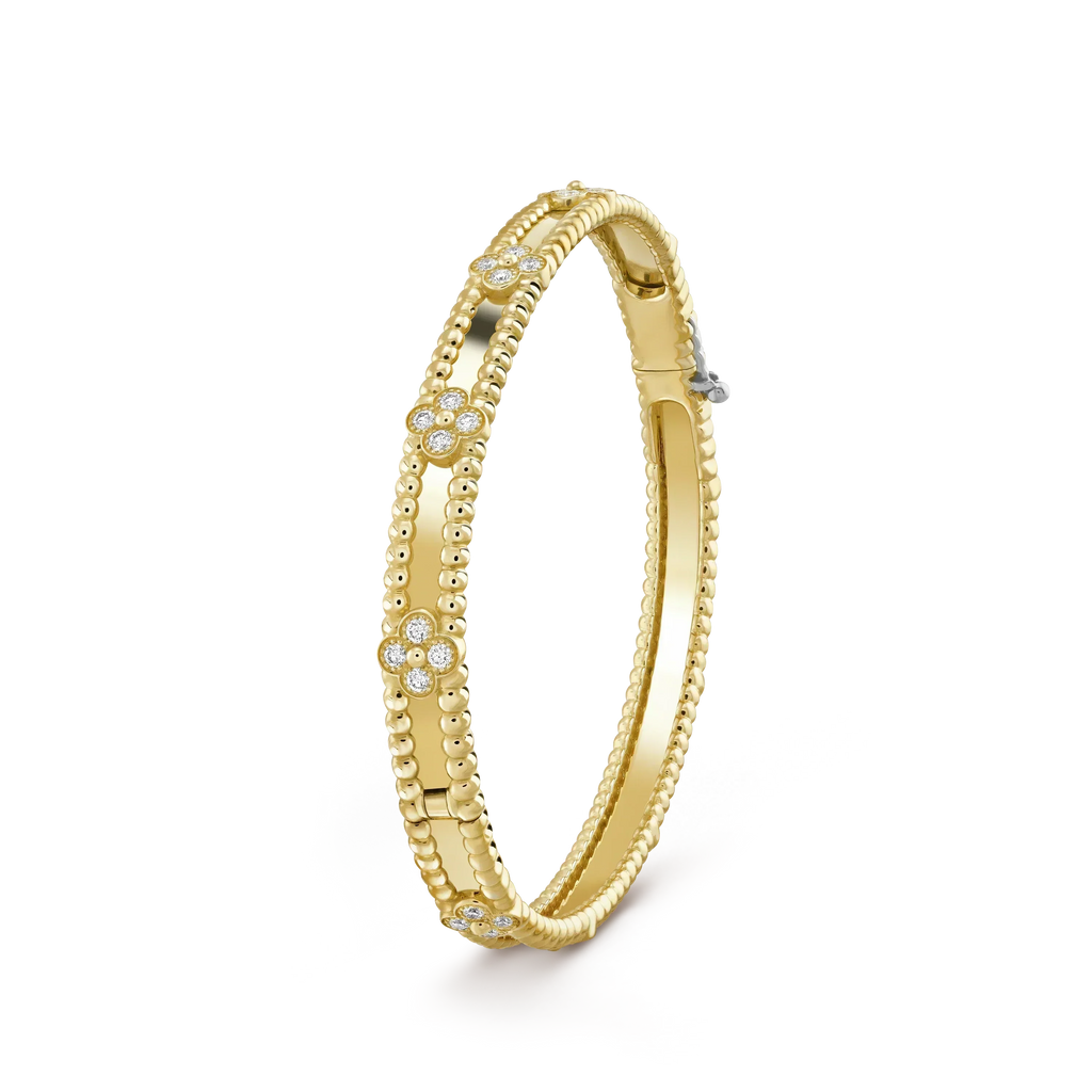 [Clover Jewelry]CLOVER BRACELET 4MM DIAMONDS