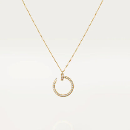 [Clover Jewelery]JUSTE NECKLACE GOLD DIAMONDS