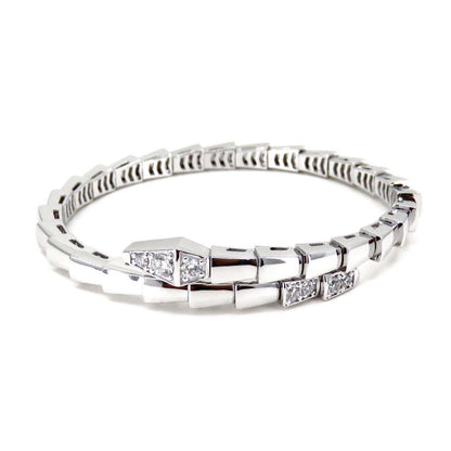 [Clover Jewelery]SERPENTI BRACELET DIAMONDS SILVER