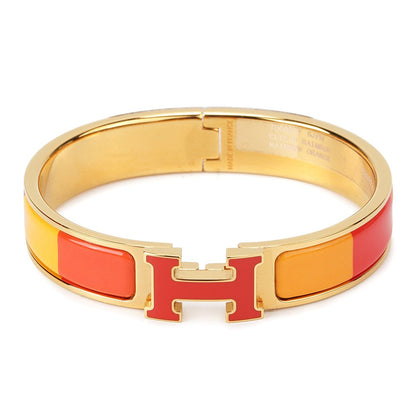[Clover Jewelery]H BRACELET ORANGE RAINBOW CERAMIC