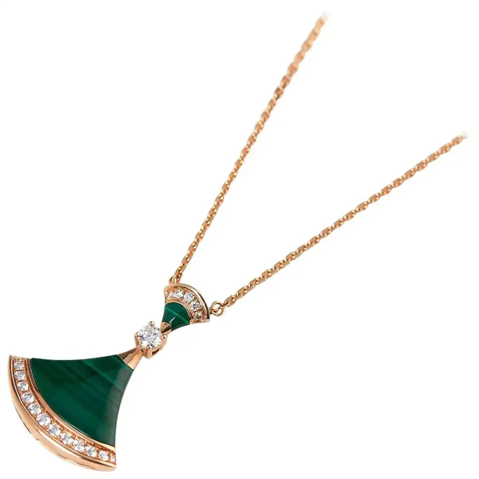 [Clover Jewelery]DREAM NECKLACE MALACHITE DIAMOND