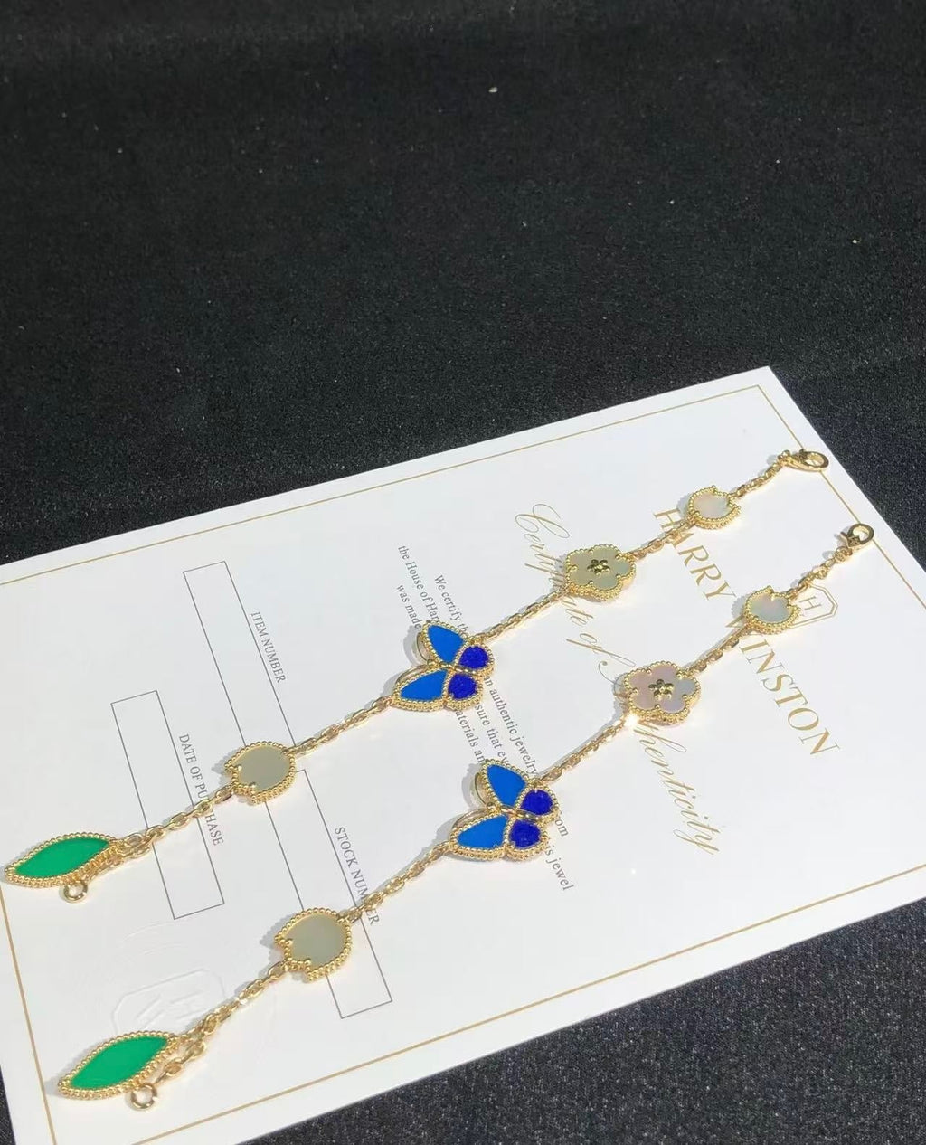 [Clover Jewelry]LUCKY SPRING BUTTERFLY 5 MOTIF BRACELET