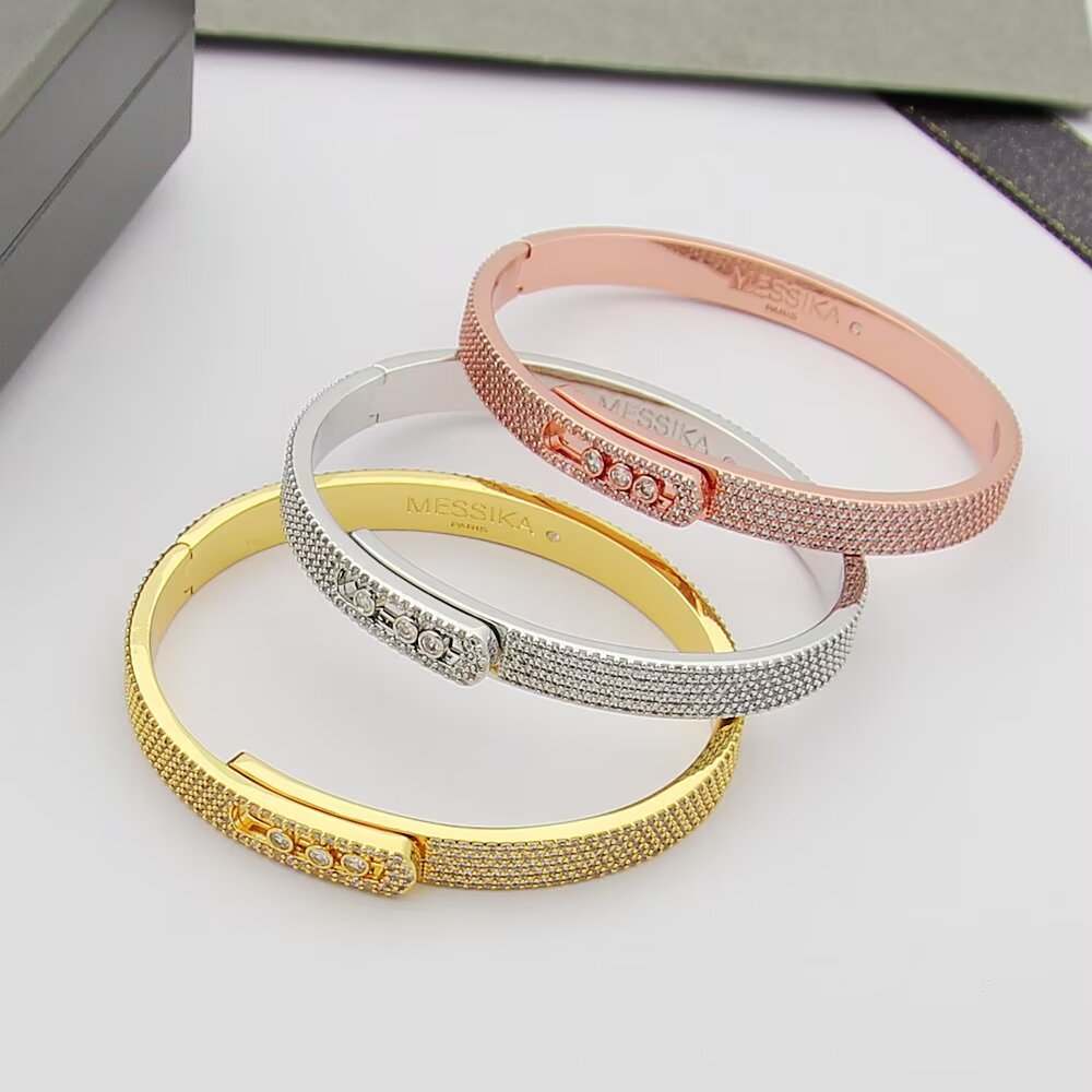 [Clover Jewelry]Move Noa Full Pavé Diamond Bangle Bracelet