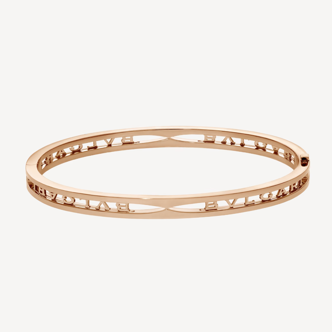 [Clover Jewelery]ZERO 1 SPIRAL LOGO PINK GOLD BRACELET