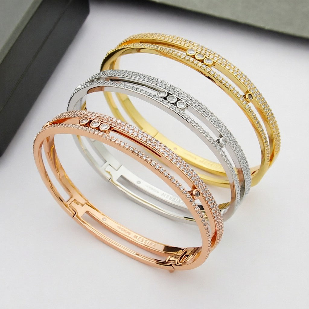 [Clover Jewelry]Move Romane pavé bangle
