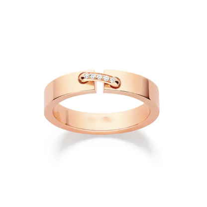 [Clover Jewelery]ALLIANCE LIENS VIDENCE DIAMOND 4MM RING