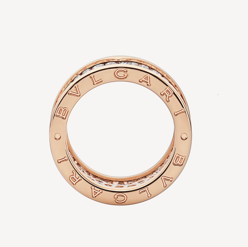 [Clover Jewelry]ZERO 1 MIT GEPFLASTERTEN DIAMANTEN AUF DEM SPIRALRING